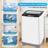 Portable Washing Machine for Apartment, Dorm, Home, RV - Glass Top Lid, 17.8Lbs, 2.4 Cu.ft,