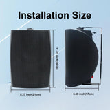 STUDIOFINIX 400W 6.5 Inch Passive Wired Waterproof Speaker 2Way WallMounted with Powerful