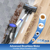 UMLO S500 Cordless 25Kpa Powerful Stick Vacuum w/ Brushless Motor,45m
