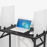 (24" x 18") Office Desk Divider 2 pcs, Acrylic Desk Privacy Panels