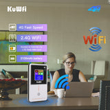 KuWfi CAT4 4G Mobile Router 2.4GHz Wireless Wi-Fi Router Mini Portable 4G Modem WiFi Hotspot