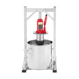 12L Hydraulic Fruit Wine Press, Manual Juice Extractor for Making Juice Wine Cheese