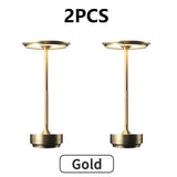 2PCS Rechargeable Wireless Table Lamp for Bedroom Rechargeable Desk Lamp