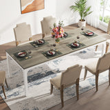 Tribesigns Dining Table for 6-8 People, 200cm Large Narrow Long Rectangular Kitchen Dinner Table
