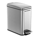 SONGMICS Bathroom Trash Can, 1.3 Gallon (5 L) Small Trash Bin with Lid, Slim for Small Spaces,