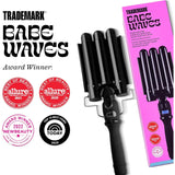 Three Barrel Hair Waver Curling Iron 1.1 Inch Beach Waves Adjustable Temperature Hair Curler Babe Waves