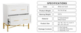 Tribesigns 2 Drawer File Cabinet, Modern Lateral Filing Cabinet for Letter
