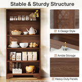 Tribesigns 6-Tier Bookcase, 71 Inches Industrial Bookshelves and Bookcases