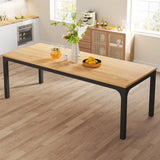 Tribesigns Dining Table for 6-8 People, 200cm Large Narrow Long Rectangular Kitchen Dinner Table