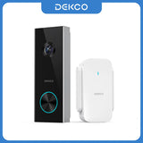 Dekco 3MP WiFi Doorbell 5000 mAh Battery Wireless Video Intercom AI Human Detection 2-way