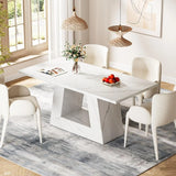Dining Table for 4 to 6 People,Rectangular Dining Room Table,Dinner Table