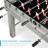 48in Foosball Table for Kids and Adults with 2 Balls, 2 Cup Holders