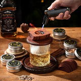 Whiskey Smoker Kit With Torch - 6 Flavors Wood Chips, 2 Glasses, 2 Ice Ball Molds