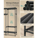 Clothes Rack, Portable Closet, Heavy Duty Wardrobe Closet Organizer