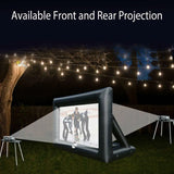 17ft Inflatable Movie Outdoor Projector Screen with Air Blower Storage Bag