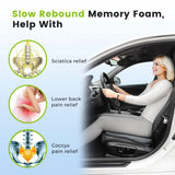 Comfort Car Wedge Seat Cushion For Car Driver Seat Office Chair Wheelchair Memory Foam Seat Cushion