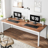 Tribesigns 78.7 Inches Extra Long Computer Desk 2 Person Desk, Double Long Desk