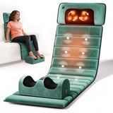Full Body Massage Mat w/ Heat, Detachable Massager Pad Deep Tissue Pain