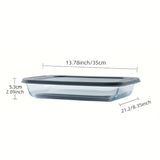 Glass Baking Dish with Lids Rectangular Glass Baking Pan Bakeware Set with Lids