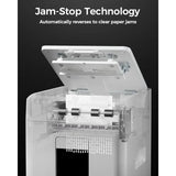 Micro Cut Shredder for Home Office Use, Steel Body, Black, 110-Sheet Capacity