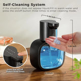 Automatic Liquid Soap Dispenser 17oz Touchless Rechargeable with 4-Level Adjustable & Level