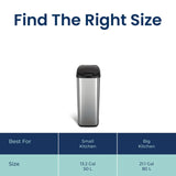 13 Gallon Automatic Kitchen Trash Can with Motion Sensor and Soft-Close Lid