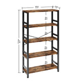 IRONCK Bookshelves and Bookcases,31.5in Wide Shelf 5-Tier shelf