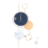 Modern Silent Wall Clock 38*78cm for Living Room Kitchen Bedroom Office