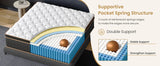 BedStory 10-14'' Hybrid Mattress, Gel Memory Foam & Pocket Springs