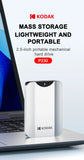 Kodak P230 Portable External Hard Drive 5Gbps 1T USB3.0 Lightweight 2.5-inch PHDD for PC Tablets PS5 XBOX Laptop Desktop