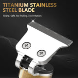 Hair Trimmer & Beard Trimmer for Men Professional, Electric Razor with T-Blade Precision Edger,