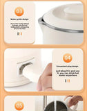 Travel Folding Kettle Outdoor Portable Small Folding Kettle 304 Stainless Steel Electric Kettle