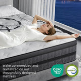 Queen 12 Inch Hybrid Spring Mattress, Medium Firm Comfort Foam