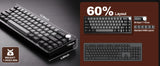 YUNZII AL68 Silver Wireless Custom Mechanical Keyboard