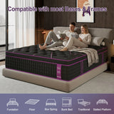 12"Gel Memory Foam Hybrid Pocket Spring Mattress Twin Full Queen King