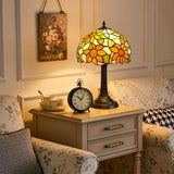 Reading Desk Lamp, Stained Glass Bedroom Table Lamp, 12-inch For Bedside
