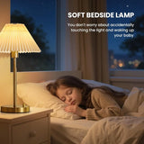 Set of 2: Dimmable Nightstand Bedside Lamps with USB A and C Ports
