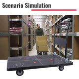 Heavy-Duty Swivel Wheel Platform Truck Dolly for Moving, Warehouse