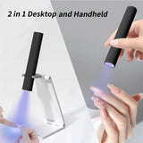 Mini UV LED Nail Lamp Handheld With Stand, Portable