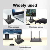Dual-Bay Hard Drive Docking Station SSD Duplicator M.2 SATA Clone Support Disk Copy