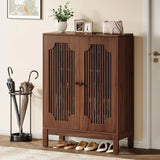 Shoe Cabinet with Do, 5-Tier Shoe Storage Cabinet with Adjustable Shelves