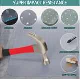 Transparent Wheelchair Cushion  Scratch Resistance Convex Nail Bottom Slippery Office Rolling Chair Mat