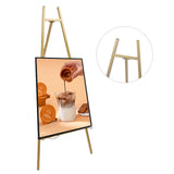 118CM Large Wood Tripod Gold Foldable Artist Easel Floor Stand