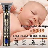 T9 LCD Electric Hairdresser Oil Shaving Head Electric Pusher Carving Electric Pusher Clipper Hair Precision