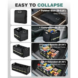 Trunk Organizer for Suv Large Truck Organizer Back Seat Storage Premium Collapsible MultiCompartment Car Organizers and Storage