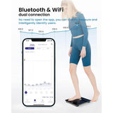 Smart WiFi Body Scale with Bluetooth Connectivity for Bathroom Use: Advanced 13Parameter Body Composition