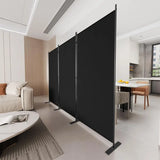 3 Panels Room Divider, 6 Ft Tall Indoor Folding Privacy Screen