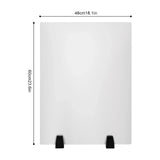 (24" x 18") Office Desk Divider 2 pcs, Acrylic Desk Privacy Panels