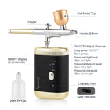 30Psi High Pressure 3 Levels Portable Airbrush For Nails Art Paint Facial Makeup Cake Pastry Painting
