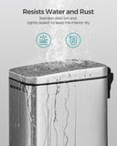 SONGMICS Bathroom Trash Can, 1.3 Gallon (5 L) Small Trash Bin with Lid, Slim for Small Spaces,